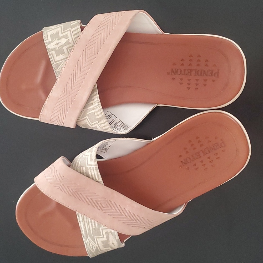 Euc Pendleton Leather Sandals. Sz 9 - image 1